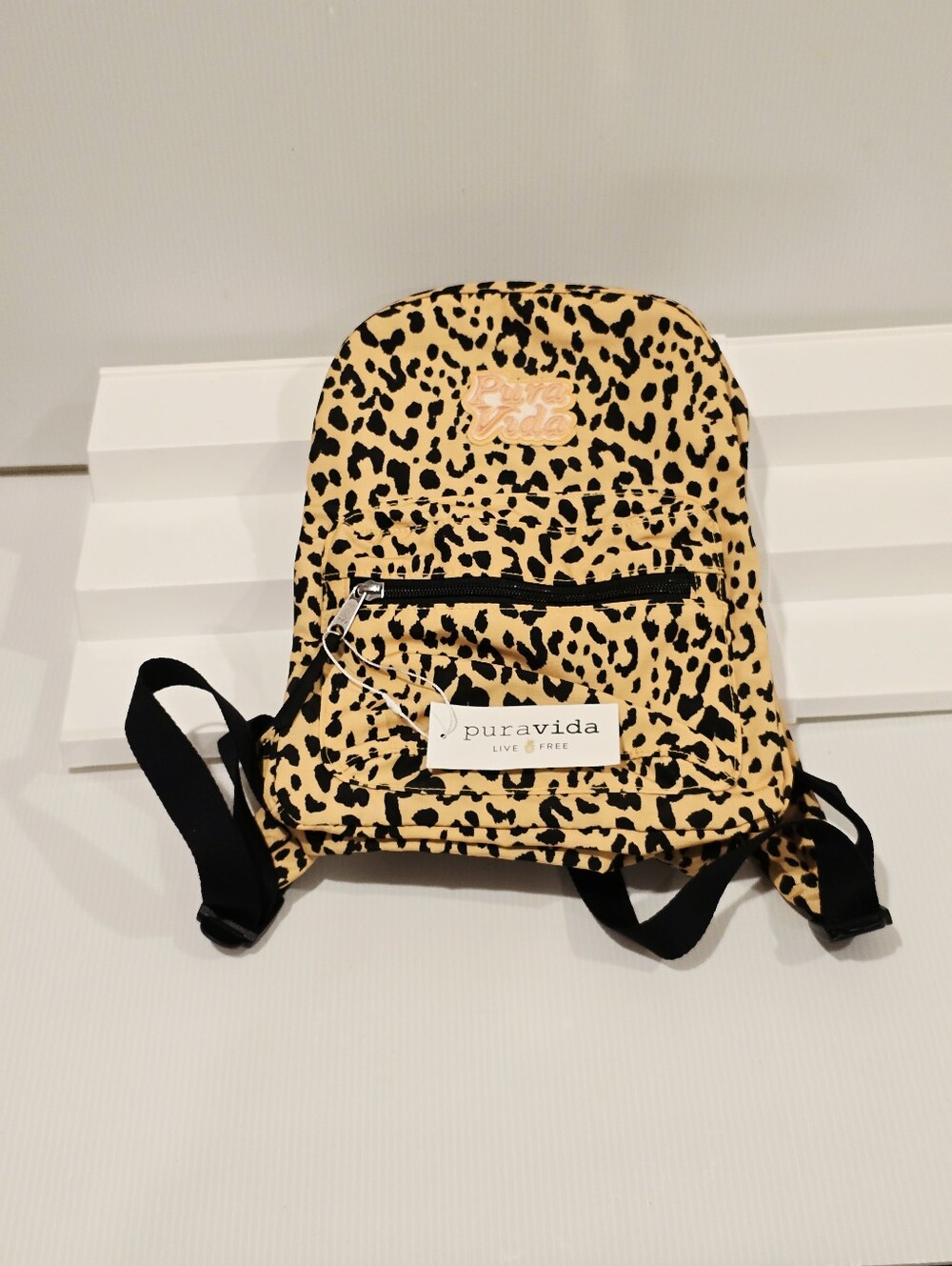 Pura Vida Mini Daypack Backpack Cheetah New